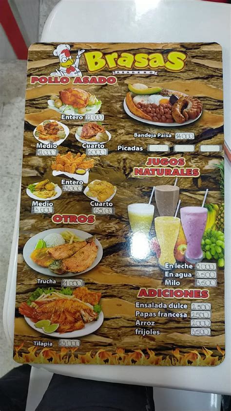 brasa grand ave|las brazas menu.